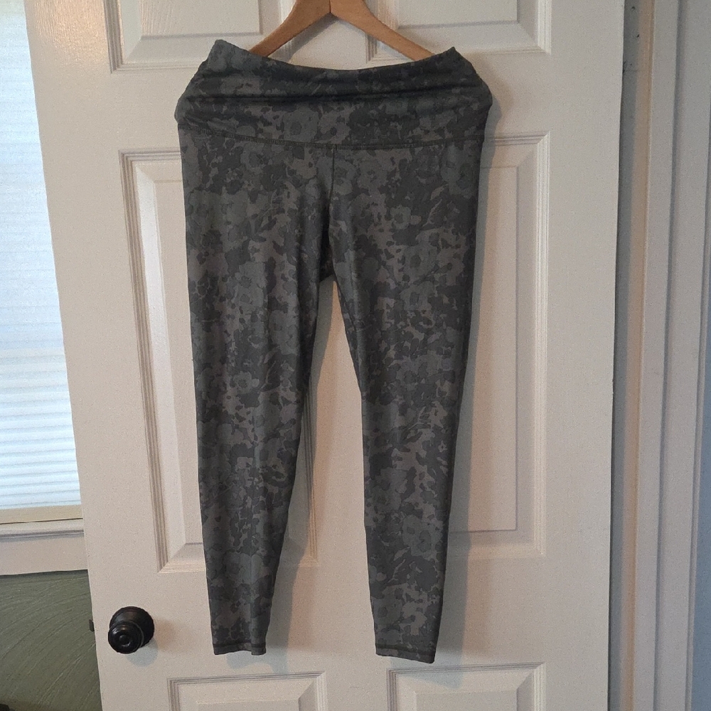 Prana Olive Patterned Leggings